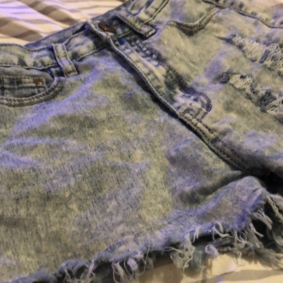 High Waisted Jean Shorts - Picture 3 of 5